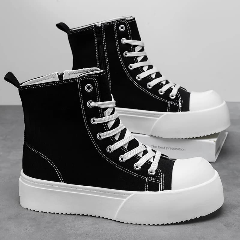 Stivali da uomo casual quattro stagioni nuovi comodi stivali alti stivali casual outdoor versatili stivali da lavoro da pendolarismo con suola spessa