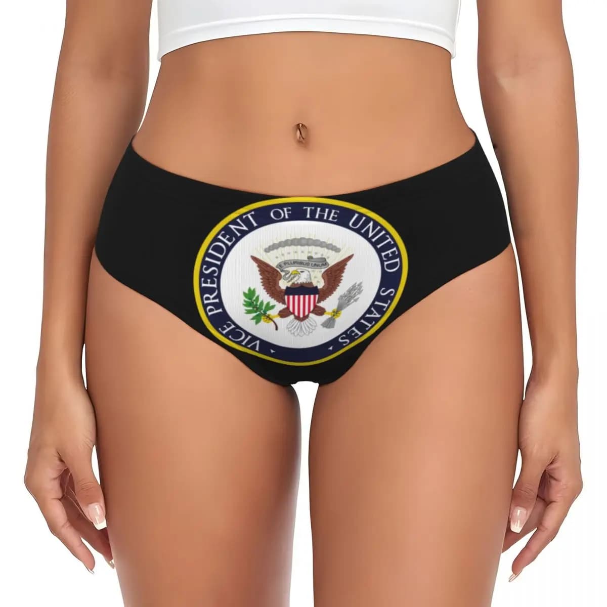 Mutandine personalizzate con sigillo del presidente degli Stati Uniti, stemma, slip da donna, intimo elasticizzato confortevole, regali di San Valentino
