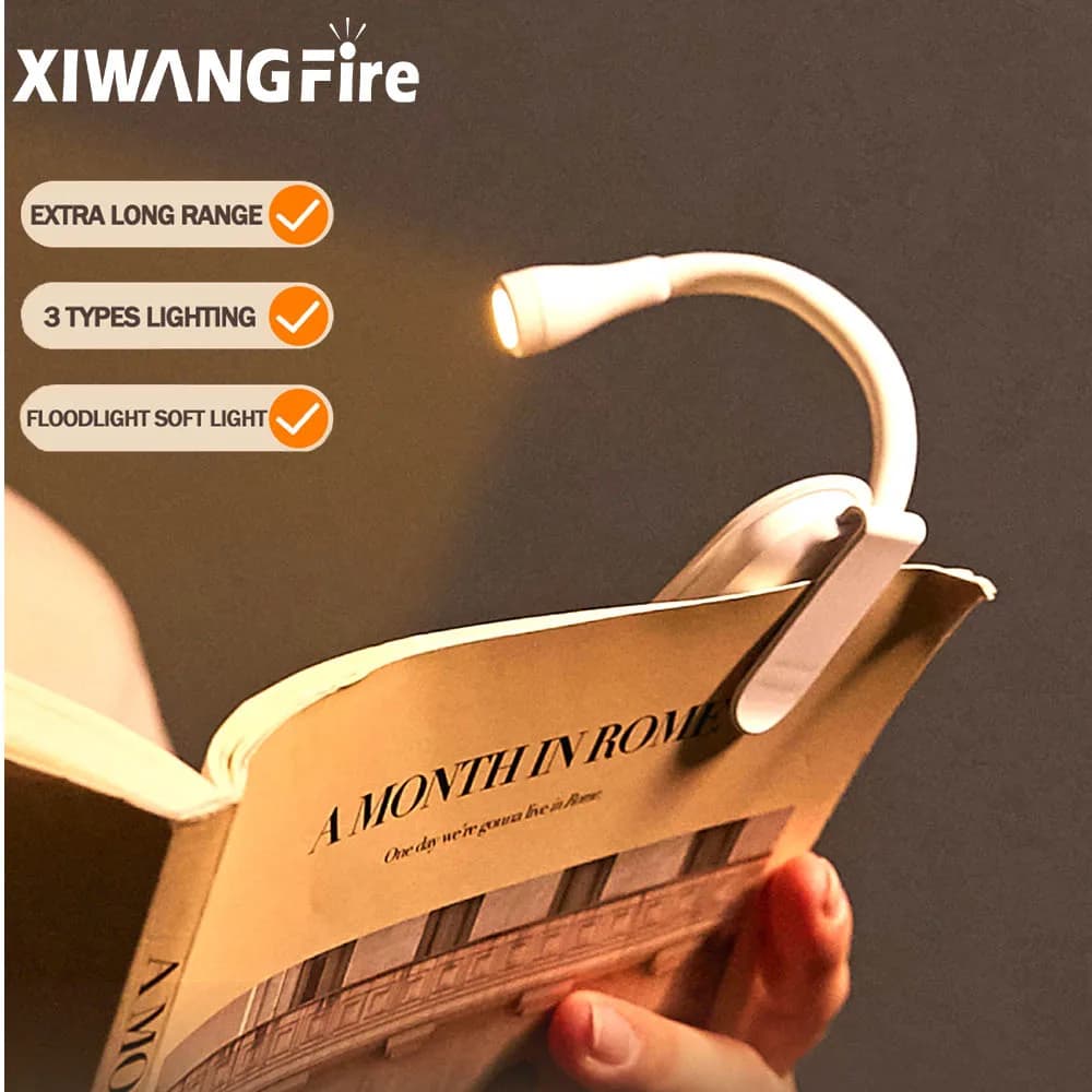 Nuovo mini libro LED protezione per gli occhi lettura luce notturna lampada da scrivania da studio con clip regolabile ricaricabile per la lettura della camera da letto da viaggio