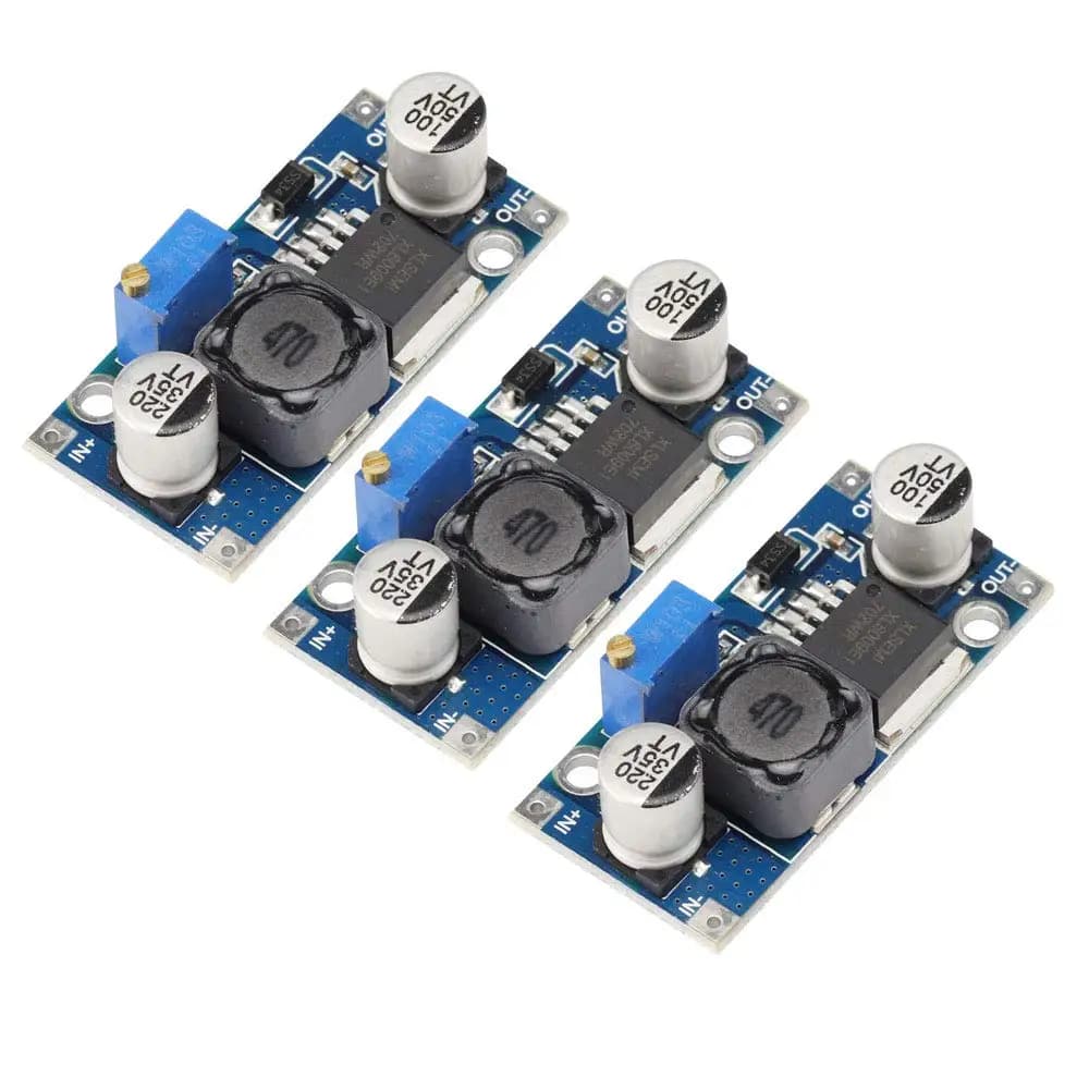 DC-DC voltage converter module Buck LM2596 from 3 pieces, 4A 400KHz, adjustable, from 3.8-30V to 1.25-35V, power supply