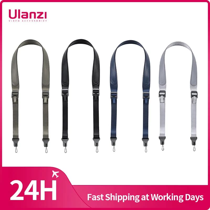 Ulanzi CSS1 Tracolla per fotocamera U-Snap per fotocamera DSLR Larghezza 3,8 cm Tracolla con trama a strisce ad anello ad regolazione rapida