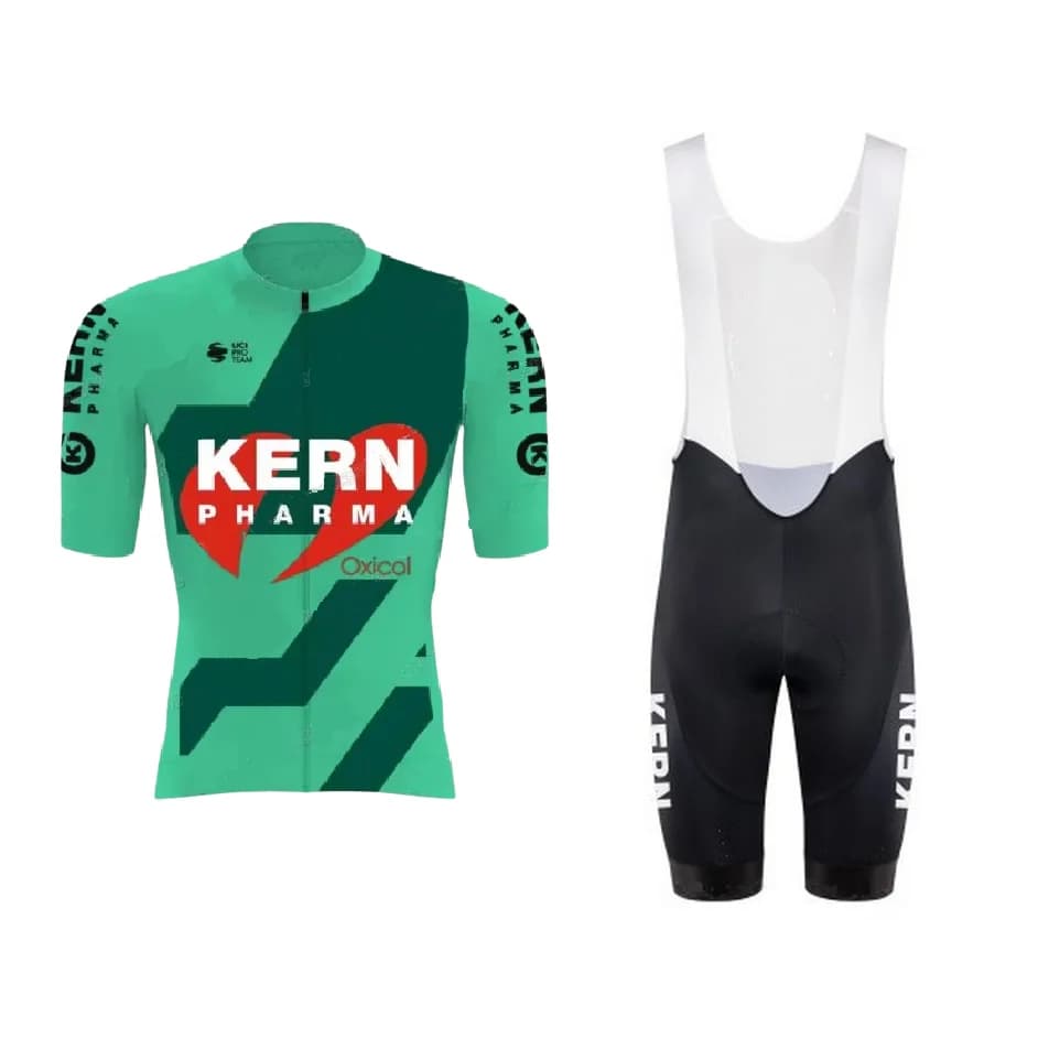 2025 Equipo Kern Pharma TEAM Men's Cycling Knit Short sleeves Cycling with shorts Ropa Cycling