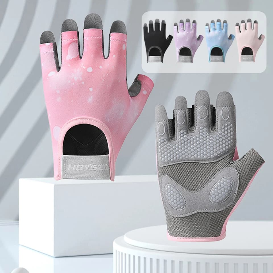 Sports Gloves GTUBIKE Fitness Outdoor Sport Gloves Non-slip and Shock Absorbent half fingers Durable and breathable gloves