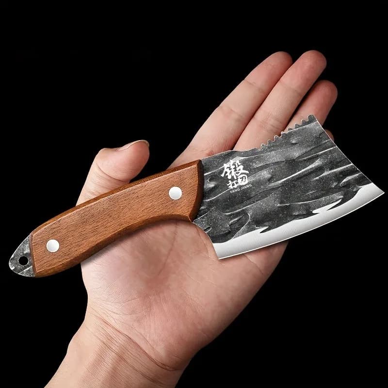Mini multipurpose knife for slicing, small Chinese kitchen knife, stainless steel meat knife for domestic forging, sharpened KR9195