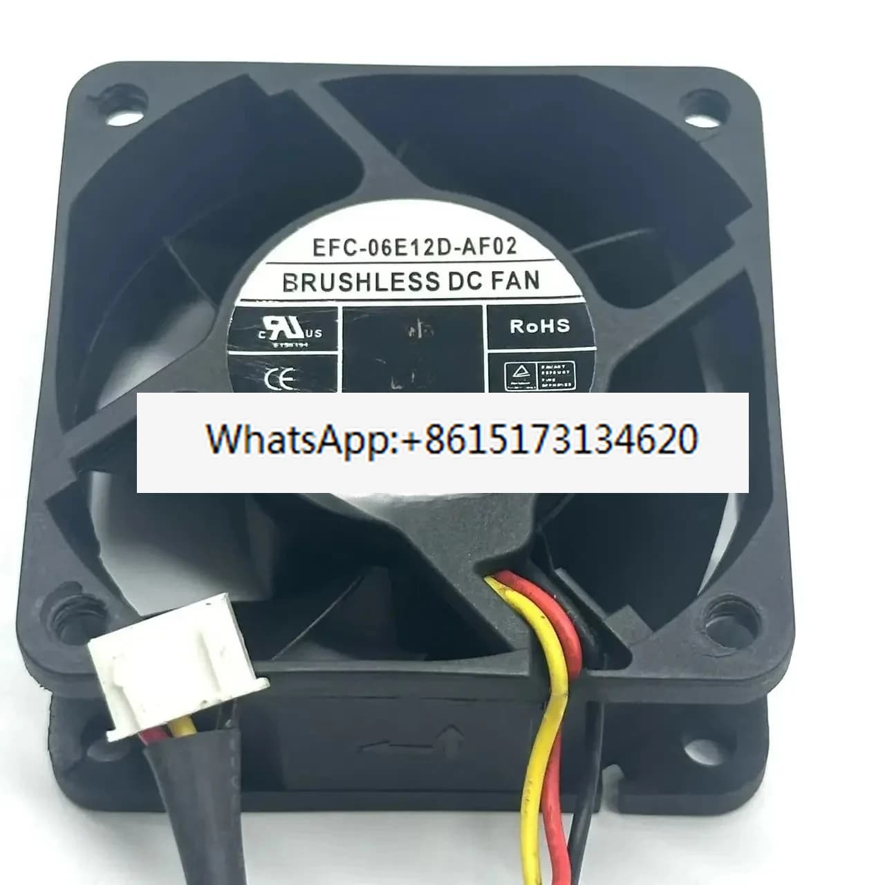 EFC-06E12D-AF02 Ventola di raffreddamento per server CC 12 V 0,60 A 60 x 60 x 25 mm a 3 fili