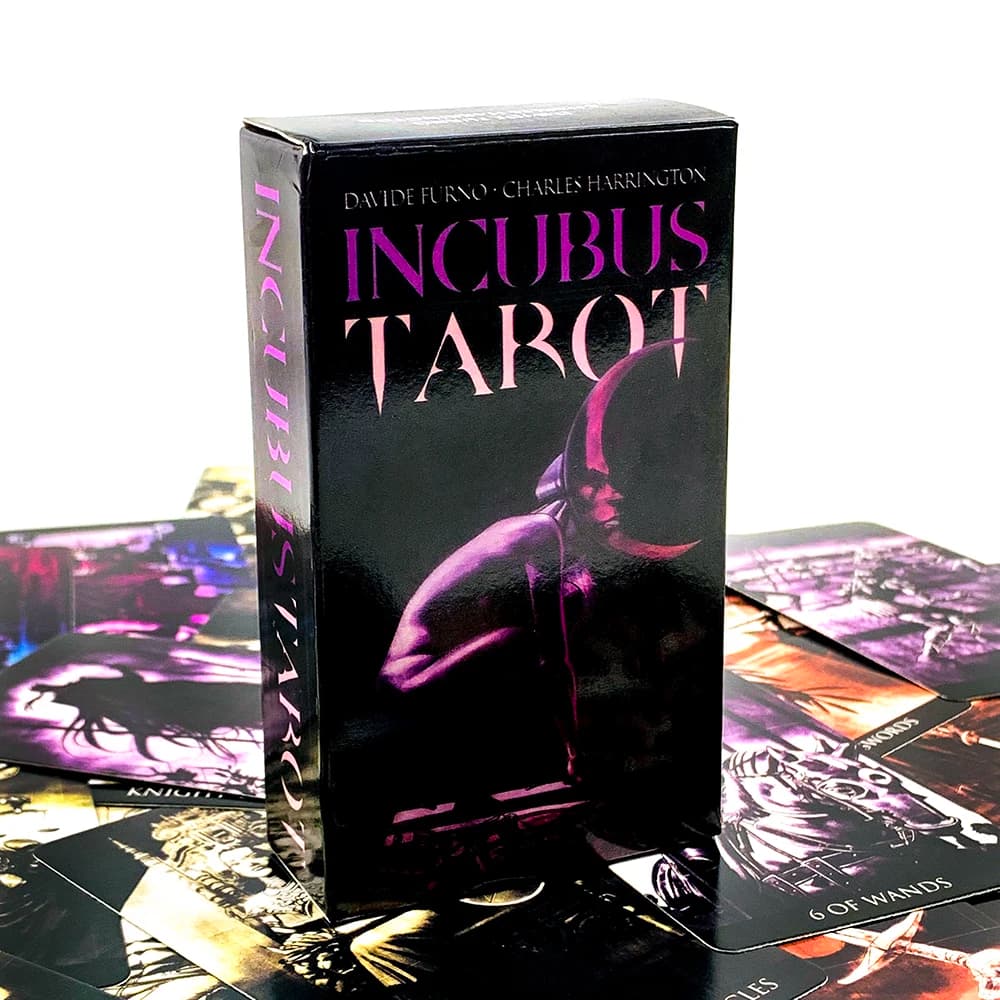 Nuovo mazzo di tarocchi Incubus 78 pezzi Carte dei tarocchi a tema incubo Gioco da tavolo di carte di divinazione misteriosa, carte da collezione di giochi di festa