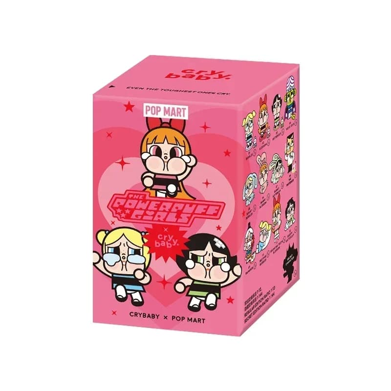 POP MART CRYBABY X Powerpuff Girls Serie Blind Box - Action Figure da Collezione a Sorpresa - Modellino Giocattolo Carino