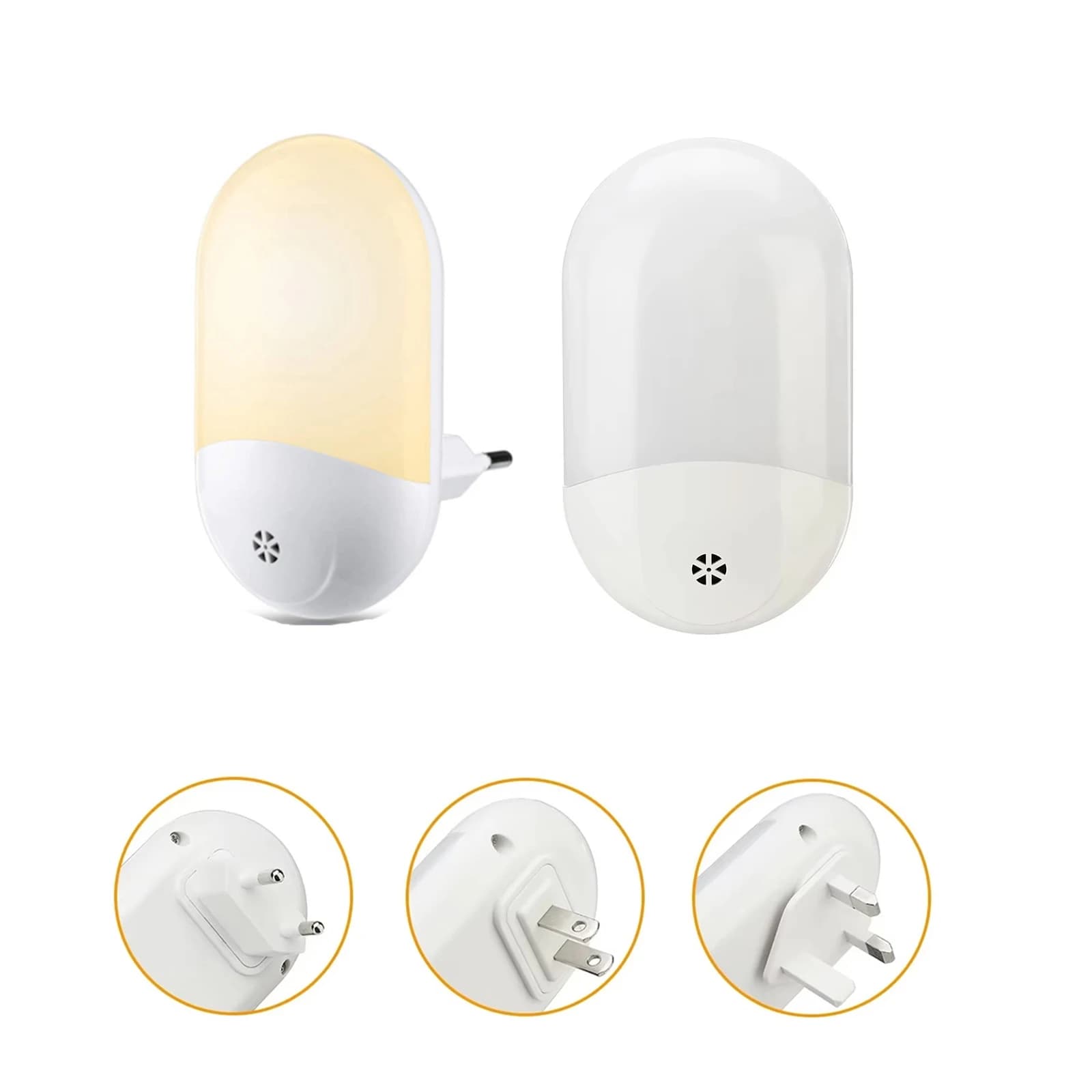 Luce notturna a LED dal tramonto all'alba Sensore automatico Comodino Protezione wireless Bianco caldo Giorno Luci della stanza a risparmio energetico Lampade per armadietti