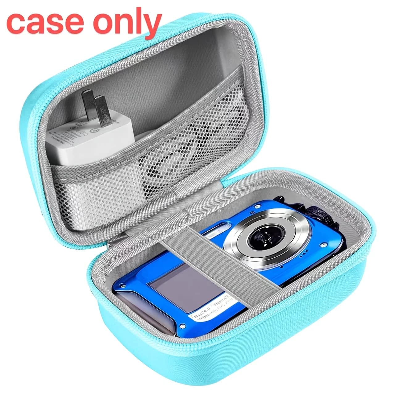 Borsa protettiva per fotocamera, custodia rigida antiurto in EVA per Sony DSCW800 830/per accessori fotocamera Kodak Pixpro, portatile
