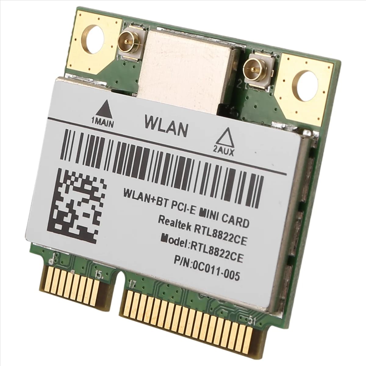 RTL8822CE 1200Mbps 2.4G/5Ghz 802.11AC Scheda WiFi Rete Mini PCIe Bluetooth 5.0 Supporto Laptop/PC Windows 10/11