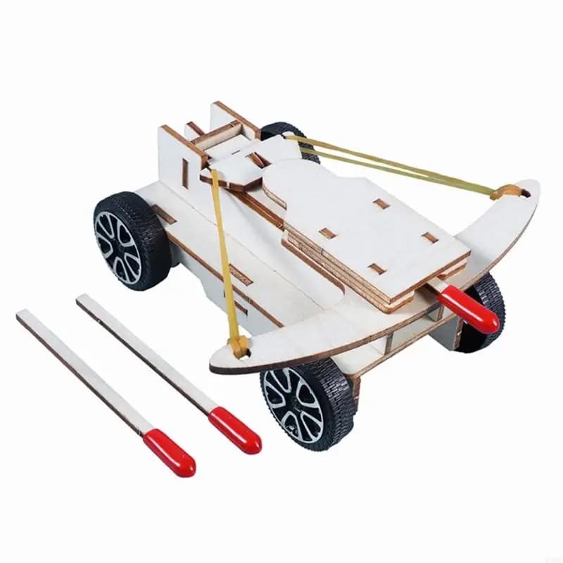 C90C Miniature Assedio Assemblaggio legno Assemblaggio Modello Catapulto per Kid Student 6+ Science Educational Toy Aula