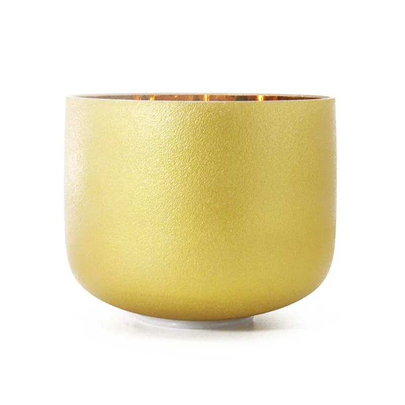 Pure Gold Crystal Singing Bowl Crystal Bowl Music Bowl Yoga Stress Relief Sound Therapy Percussion Instrument
