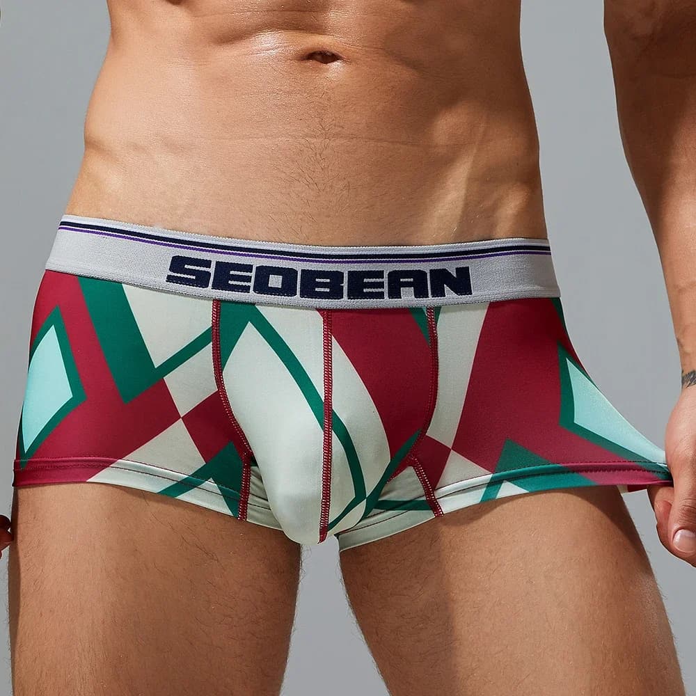 Seobean, sexy, low life, boxer color block, new