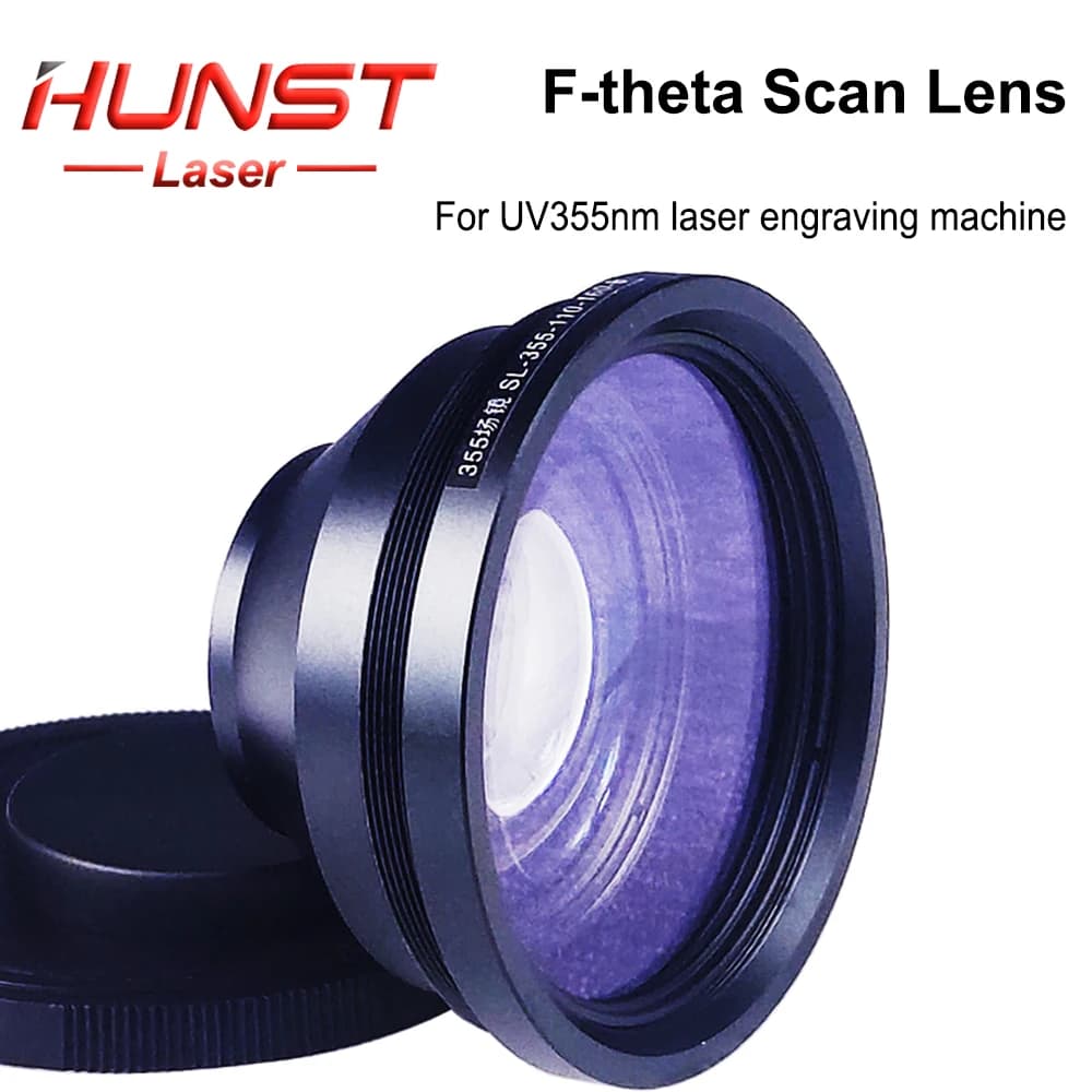 Hunst F-Theta 355nm Lente di scansione laser UV 110X110mm 200X200mm 300X300mm Specchio da campo per macchina per incisione laser UV