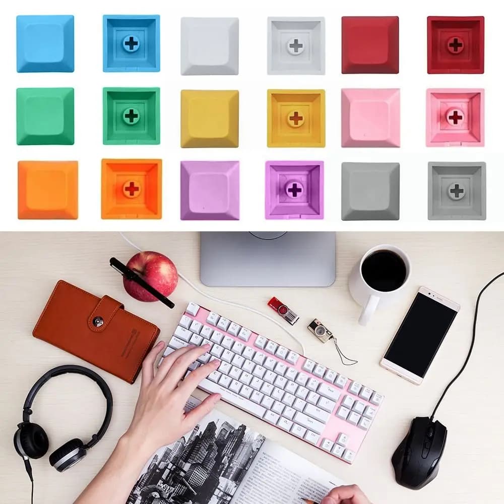 DSA Keycap tastiera a colori multipli Keycap fai da te Blank Personality Supplement Keycaps PBT DSA 1U altezza Keycap per interruttori MX