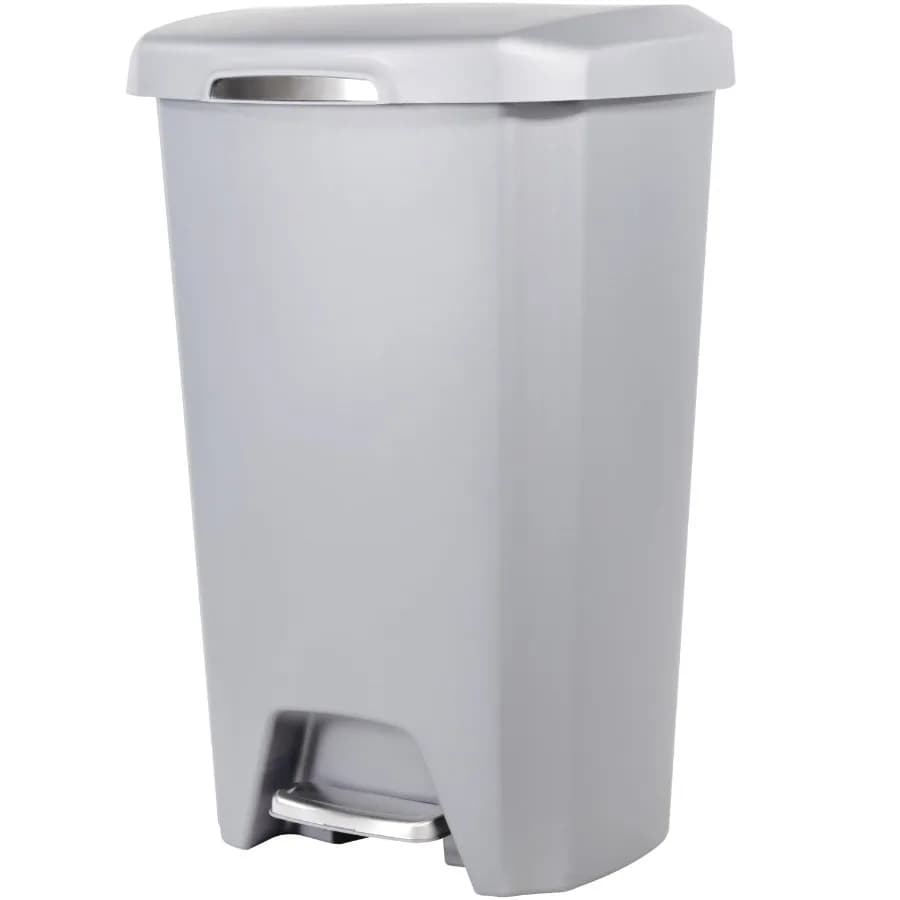 Cestino per Rifiuti da Cucina da 45 Litri in Plastica con Coperchio a Pedale a Chiusura Morbida per la Gestione dei Rifiuti in Cucina Moderna Senza Usare le Mani