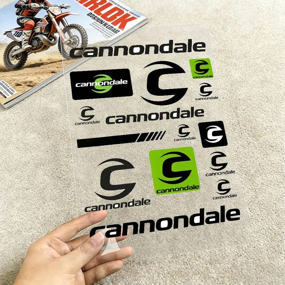 Reflective Stickers for Moto Cannondale, Decalcomanie Waterproof Vinyl for Helmet, Tank and Bicycle