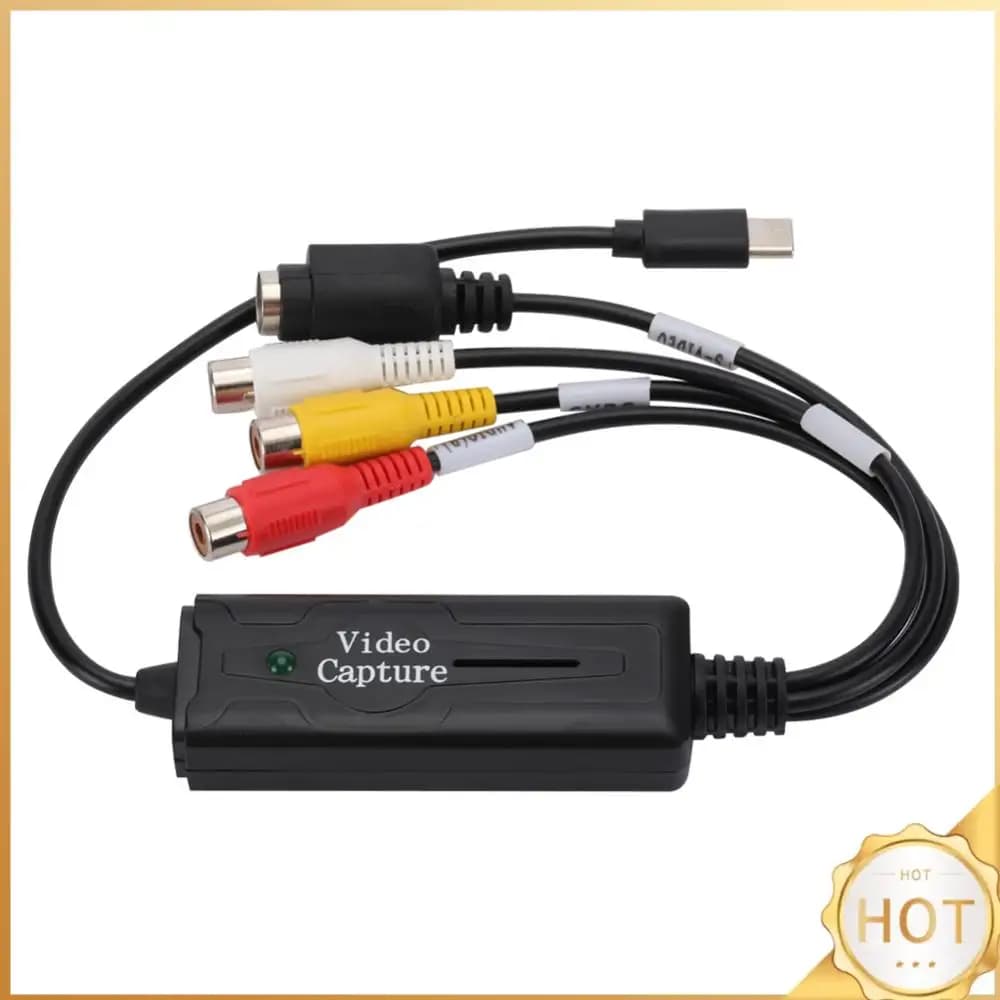 Adattatore Scheda di Acquisizione Audio Video USB 3.1 per DVD/VCD/MP4, Adattatore Scheda di Acquisizione Audio DVD Type-C a 1 Canale per PC Smartphone