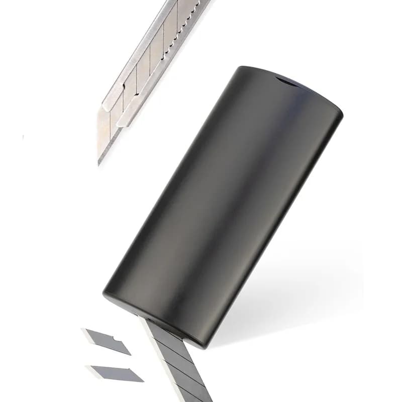 Lama per coltello usa e getta Scatola a scatto Contenitore per coltello multiuso Taglierina per rifiuti Custodia per lama per lama da 9 mm Utensile da taglio per pellicola in vinile