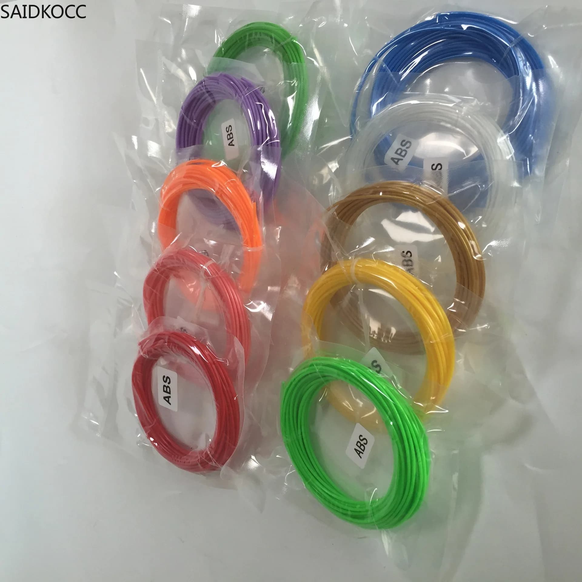 3D Printing Filament SAIDKOCC 1.75mm PLA ABS PCL Low Temperature for 3D FDM Printers and 3D Pens