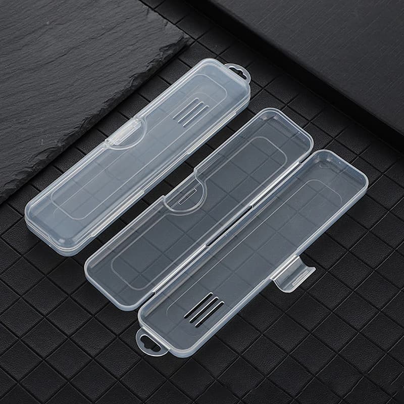 Portable Toothbrush Holder Plastic Toothpaste Box Storage Container Toothbrush Box Transparent Organizer Case Travel