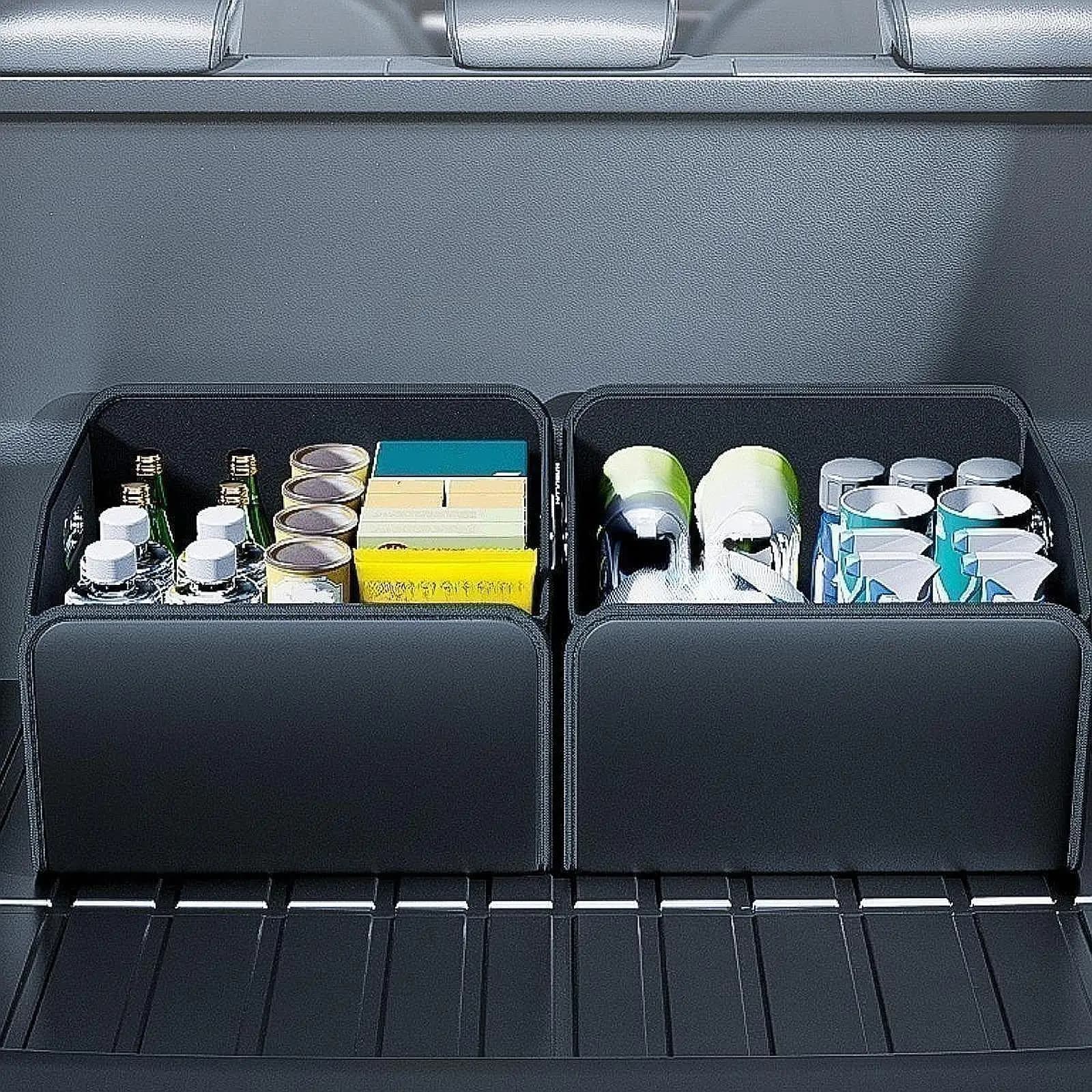 Organizer per Bagagliaio Auto, Resistente all'Acqua, Antiscivolo, Scatola Portaoggetti per Carico