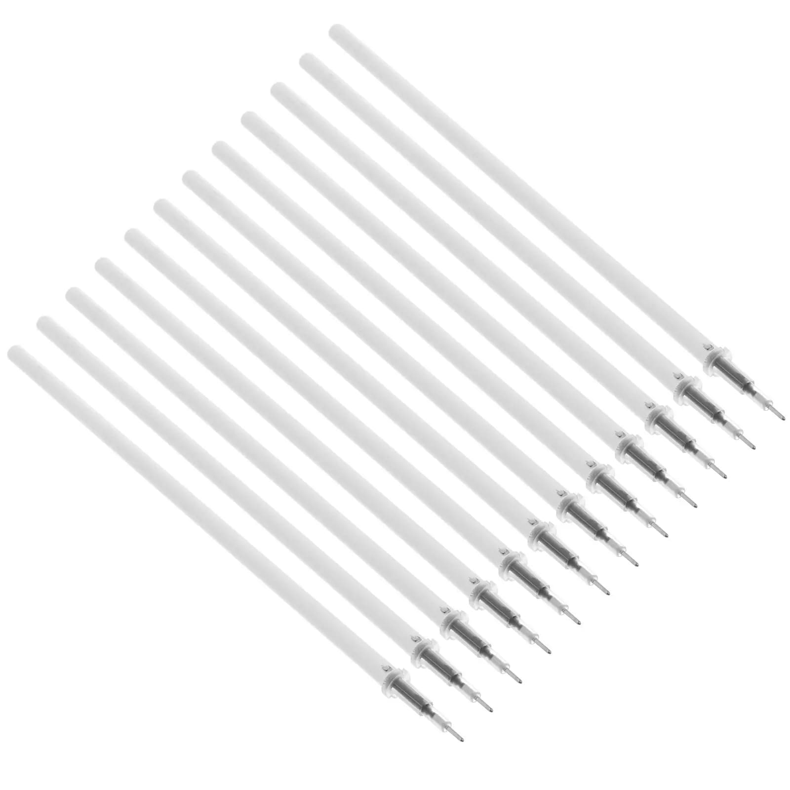 100 Pezzi Ricariche per Penne da 0,5mm, Inchiostro Gel Sostitutivo, Scrittura Fluida, Punta Fine, Cancelleria per Uso Quotidiano, Ufficio e Scuola
