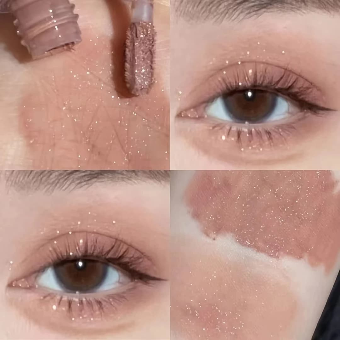 Sparkling Liquid Umbrella with Glitter Finish - Long-lasting Cremosa Texture, Easy to Remove, Multi-purpose for Eyes and Cheeks
