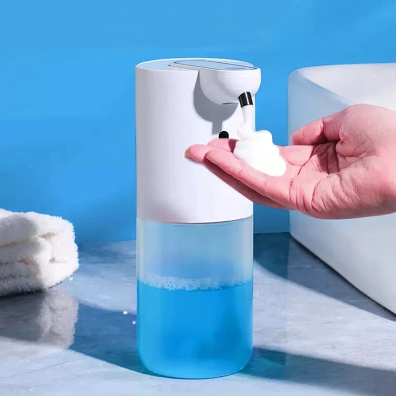 P8 Dispenser automatico di sapone da 400 ml Sensore intelligente a infrarossi in schiuma per macchina erogatrice di liquidi da cucina per bagno