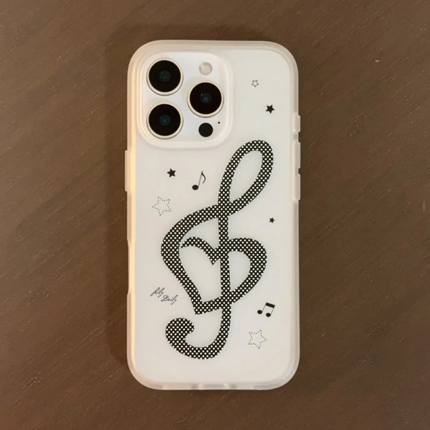Custodia per telefono coreana con note musicali, effetto satinato, per iPhone 17 Air 16e 16 Pro Max 15 14 Plus 13 12 11, cover posteriore in silicone antiurto