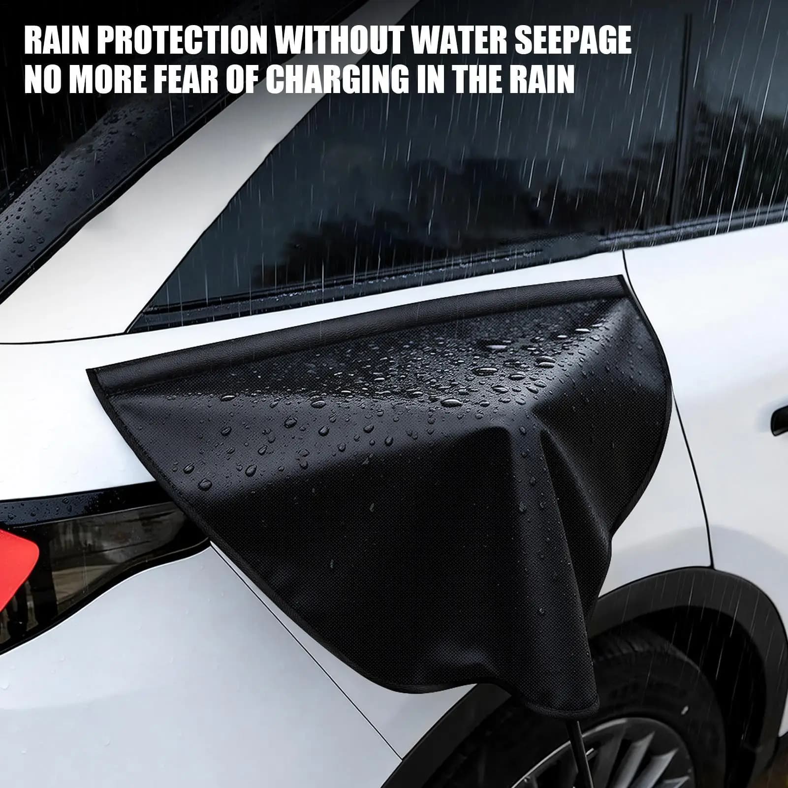 EV Charge Port Cover Magnetic Rainproof Protector EV Car Charging Port Cover for Damage Outdoor Long Trip for Truck SUV RV