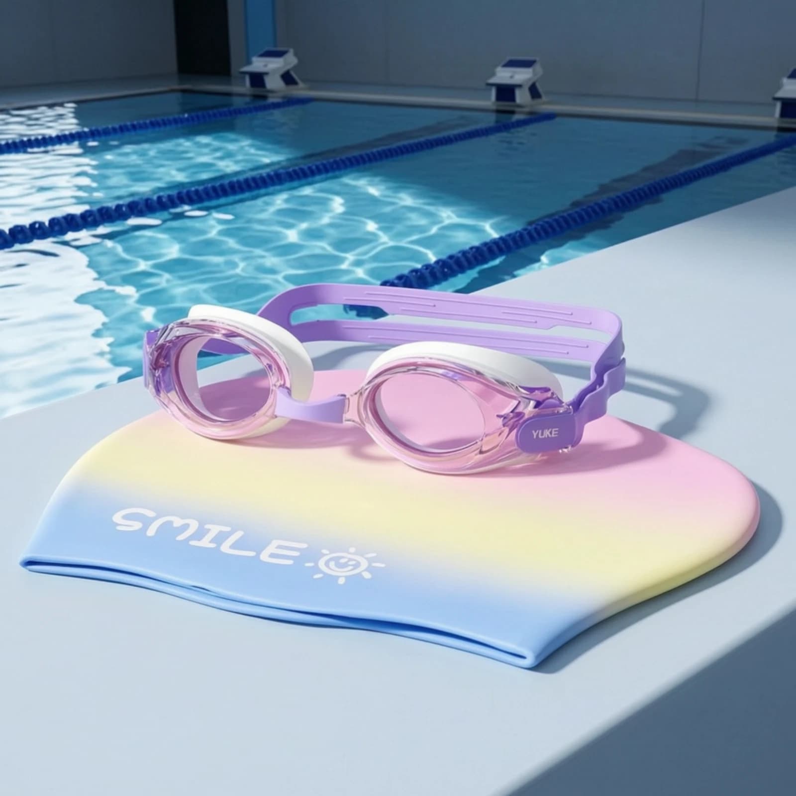 Swim Cap with Ear Covers Large Fit Swim Cap with Ear Pockets Headwear Flexible Tear-Resistant for Adults, Swimming Pool