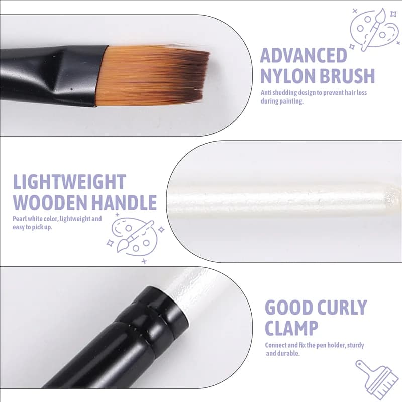 Acrylic Paint Brushes Set, Artist Paint Brushes For Acrylic Watercolor Oil Painting