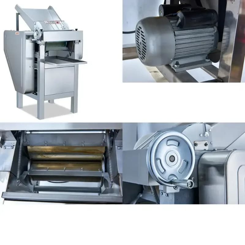 Macchina Elettrica per Stendere la Pasta, Larghezza di Lavoro 300mm, Produzione 150KG/H, Attrezzatura Professionale per Cucine Commerciali