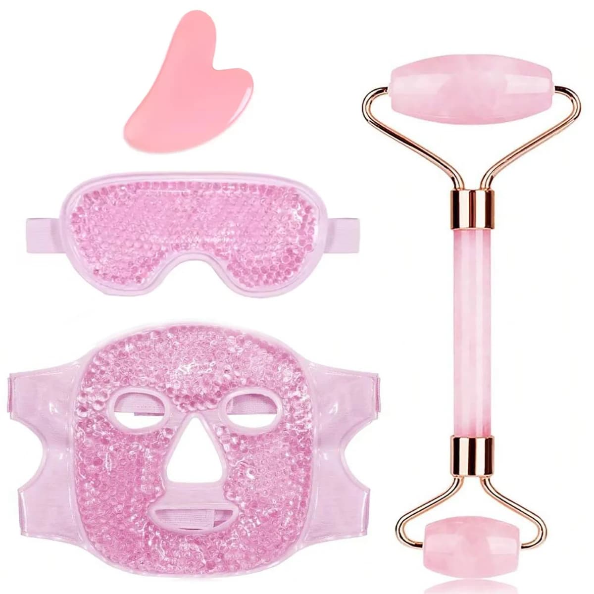 Gel Raffreddamento Ghiaccio Viso Maschera per gli occhi Maschera per il viso Impacco caldo freddo Perline di gel Maschera per gli occhi fredda per il viso Impacco di ghiaccio, Impacco per dormire FaceSPA