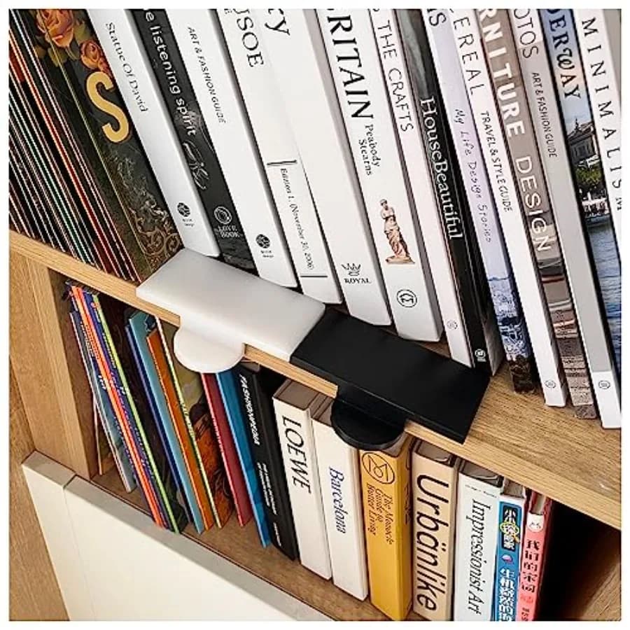 Livella per Libri, Strumento Organizzatore per Libreria, Guida per Libri in Plastica per Casa, Ufficio, Biblioteca, Scaffale