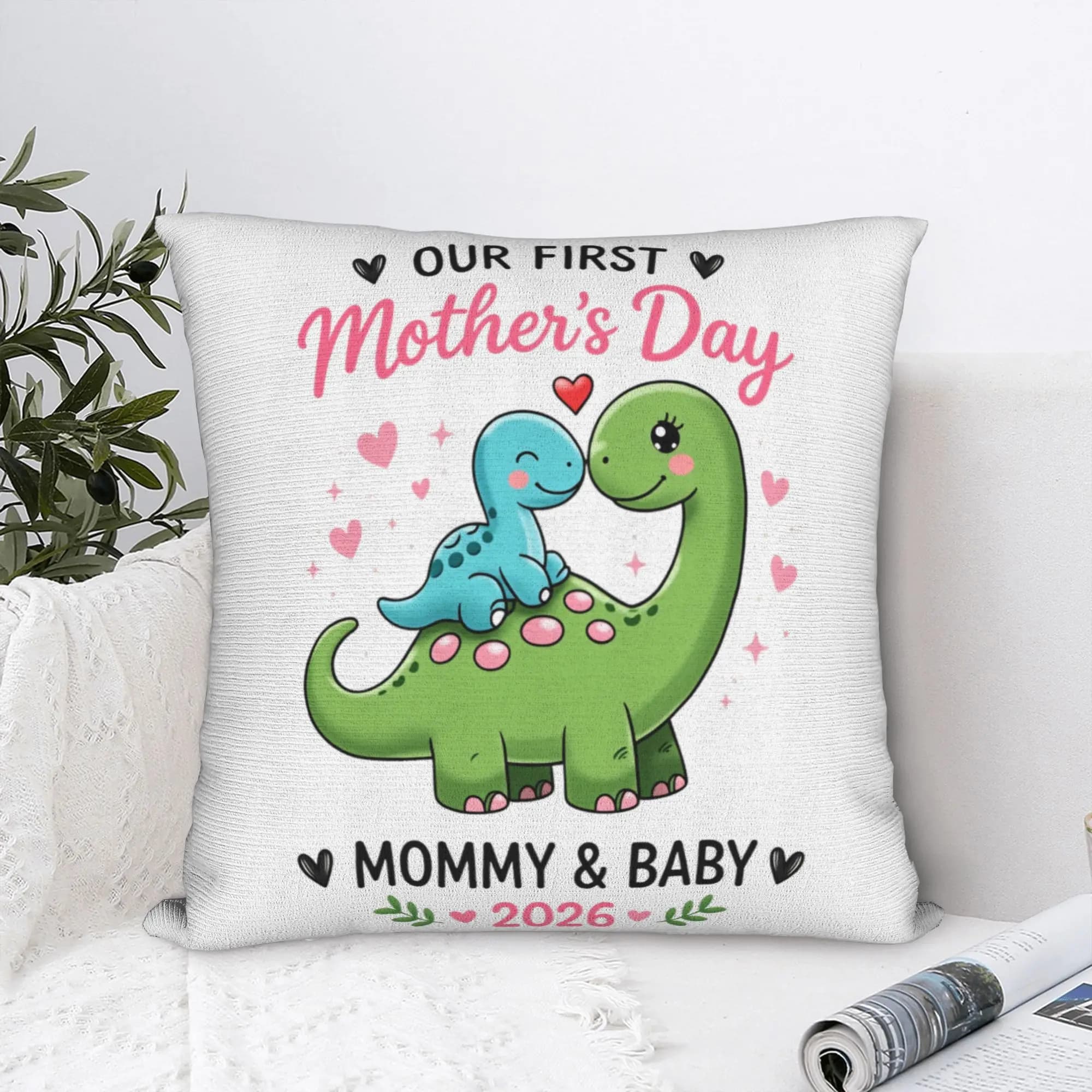 La nostra prima federa per cuscino per la festa della mamma, federa dal design carino e divertente per decorare il divano e la casa