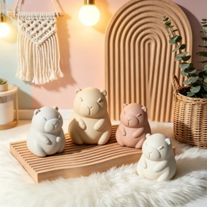 Resin Silicone Mold, Multi Size Cartoon Animal Silicone Molds, DIY Molds for Aromatherapy Candles, Gypsum Aroma Stones
