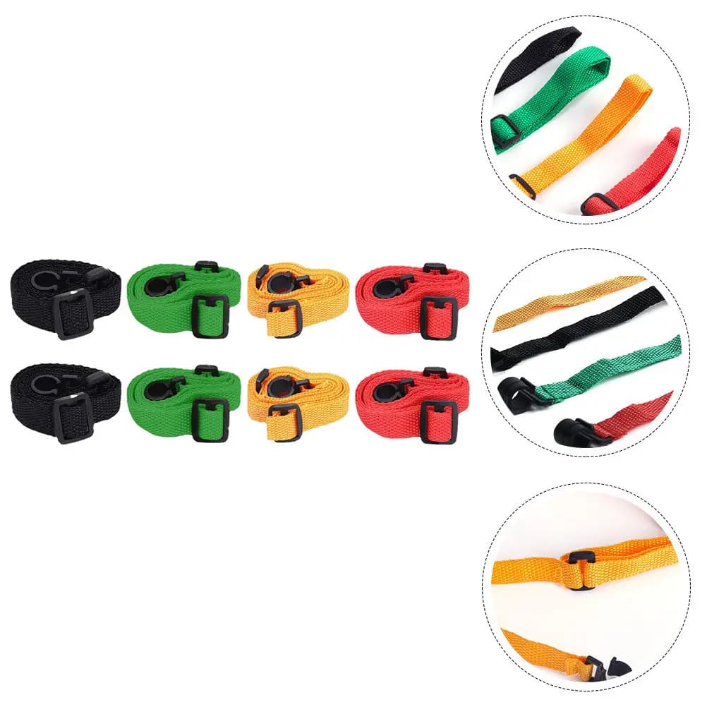 Cinghia per ukulele da 8 pezzi, elegante, colorata, leggera, in materiale sicuro, di ottima fattura, per strumenti musicali da esterno