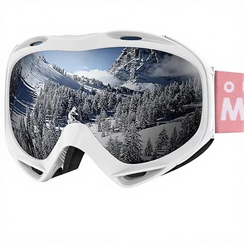 Airo OutdoorMaster OTG Lightweight Anti-Fog Ski/Snowboard Goggles-over Glasses for Men Women & Youth-100% UV Protection