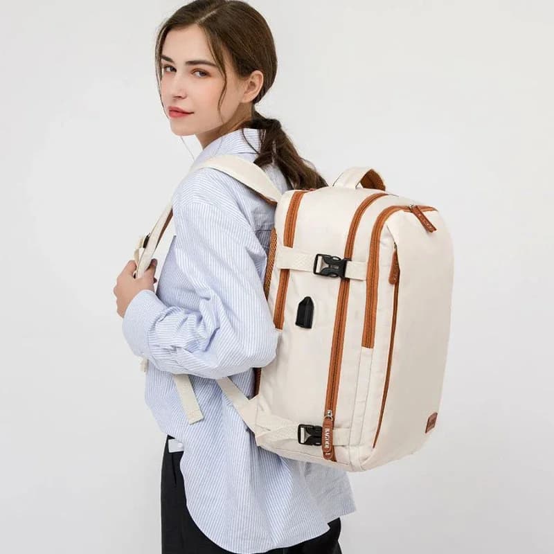40L Men's Women's Large Capacity Travel Backpack 17 inch Laptop Compartment Business Duty Backpack Oxford Cloth Schoolbag