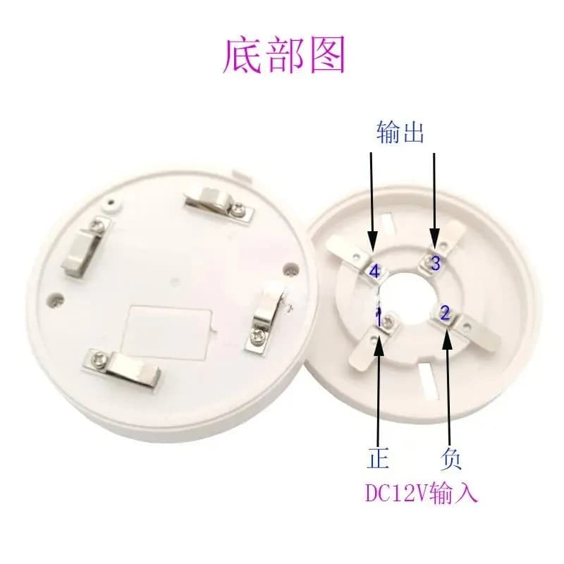 Wired Ion Smoke Detector Alarm Household & Factory Fire Sensitive Smoke Sensor Ready To Ship