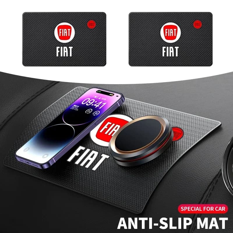Auto Anti Slip Zerbino Supporto Del Telefono Pad Antiscivolo Accessori Auto Per Fiat 500 Punto 124 125 500 Bravo Stilo Panda Abarth Tipo Viaggio