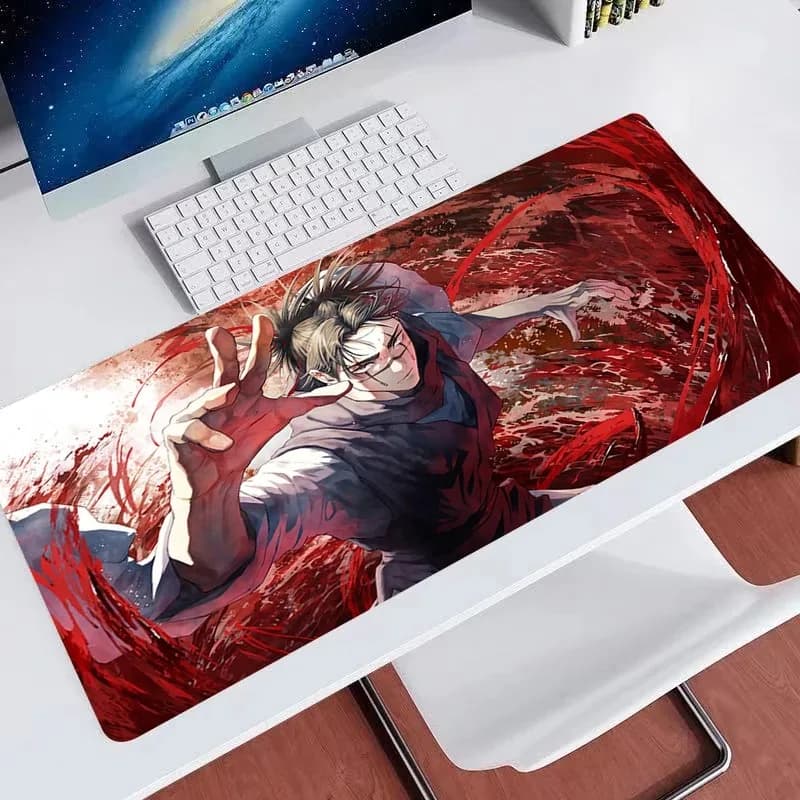 Tappetino per mouse da gioco Jujutsu Kaisen Choso Cuscino per scrivania da ufficio Accessori per computer Tappetino per tastiera Tappetino per mouse 90x40 Cuscino per laptop
