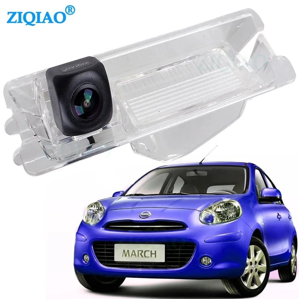 ZIQIAO for Nissan March Micra K13 K12 2002-2022 Renault Pulse 2012-2018 AHD NTSC Rear View Camera HS021