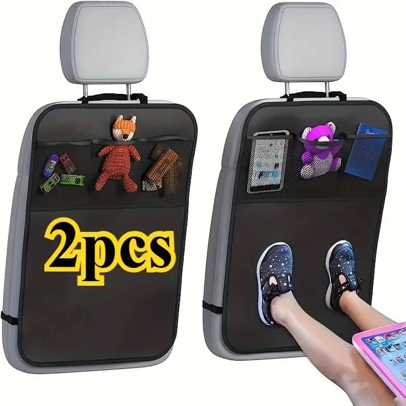 Pack of 2 Seat Covers for Cars Durevoli with Pocket Network - Easy to Clean, Suitable for All Types of Cars