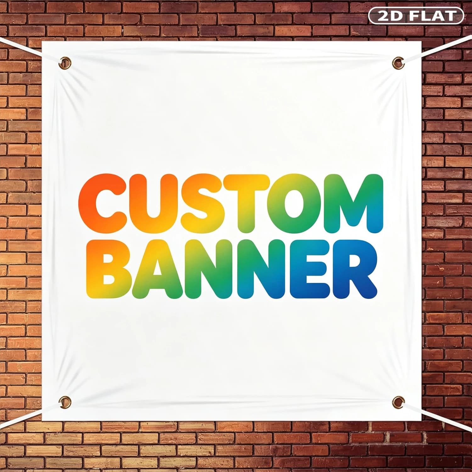1pc Custom Square Flag Wall Tapestry Banners with 4 Grommets, Polyester 2D Print Flags,Suitable for Parties, Entrances, Gardens