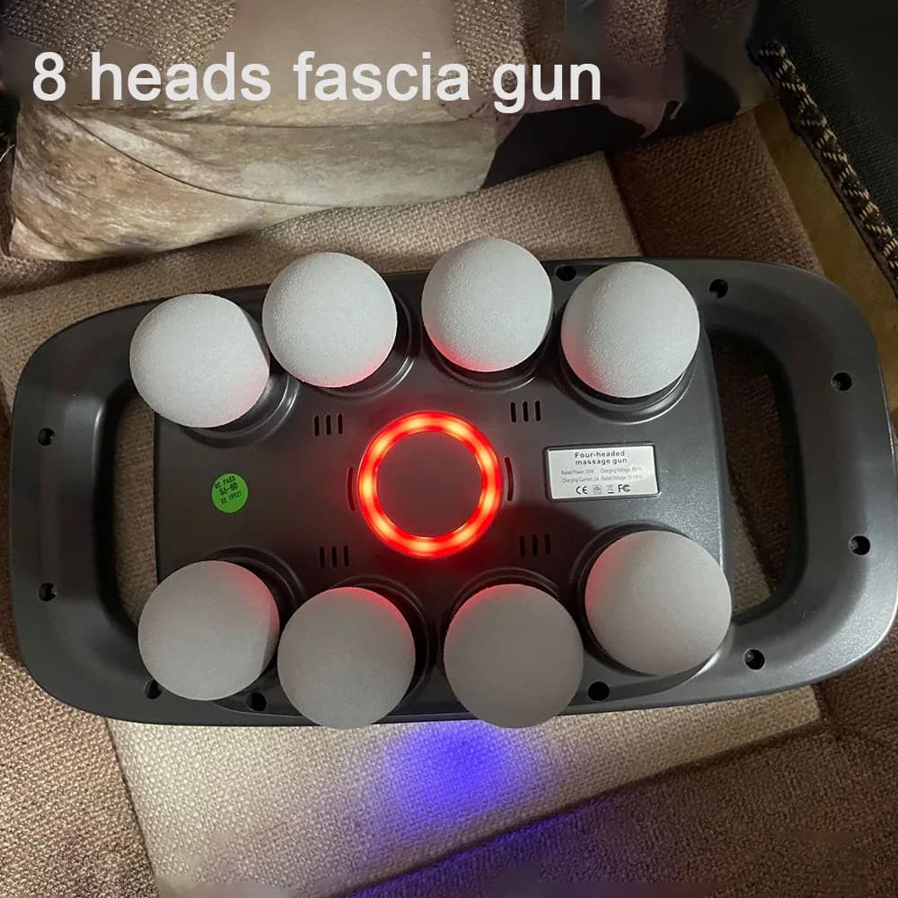 8 Massage Heads Massage Gun Deep Fabric Muscle Relaxation High Frequency Wireless Vibration Masajeador High Power