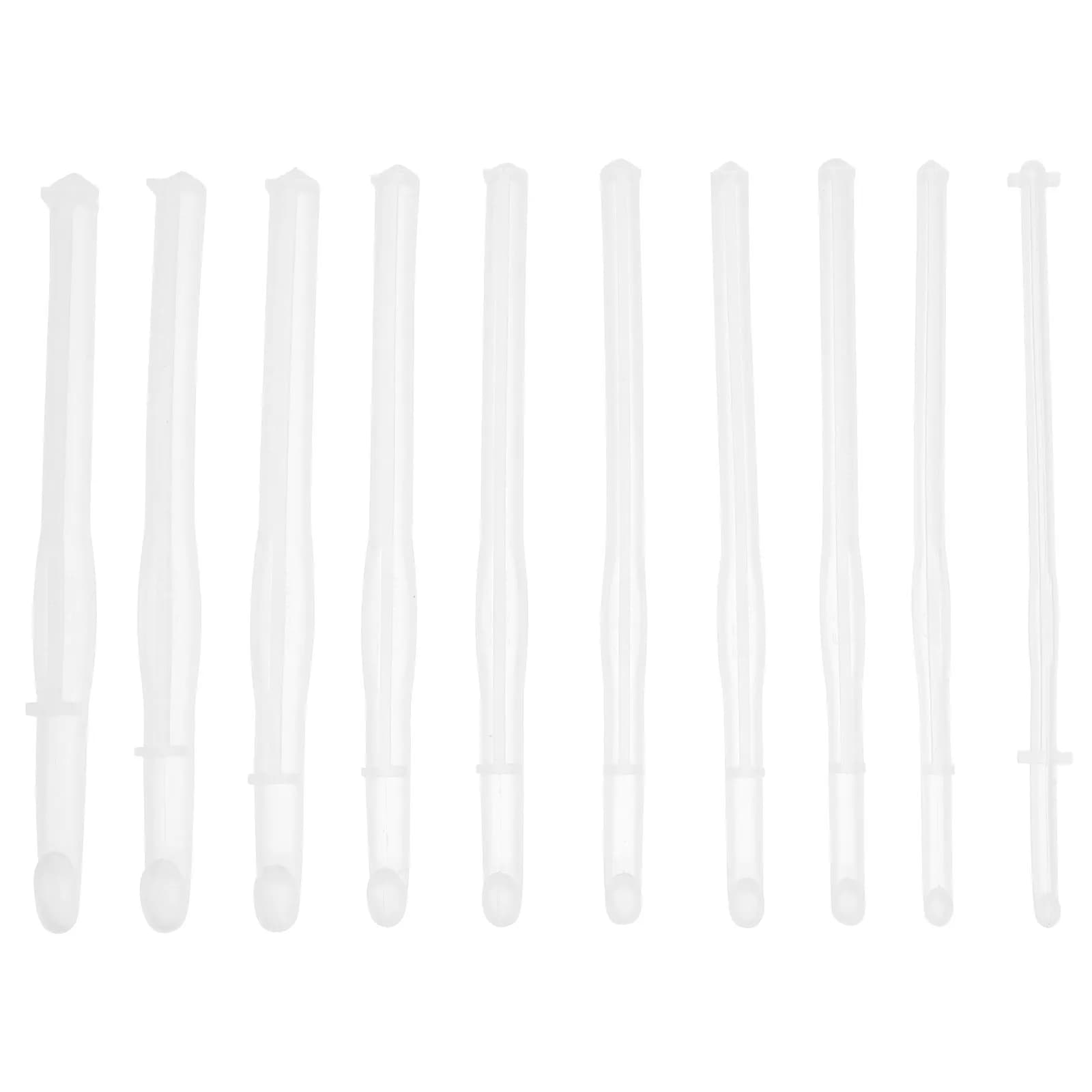 Kit 10 Pezzi Stampi in Silicone per Uncinetto, per Resina Epossidica Fai da Te, Stampi per Ferri da Maglia, Strumenti Artigianali, Finitura Liscia e Lucida