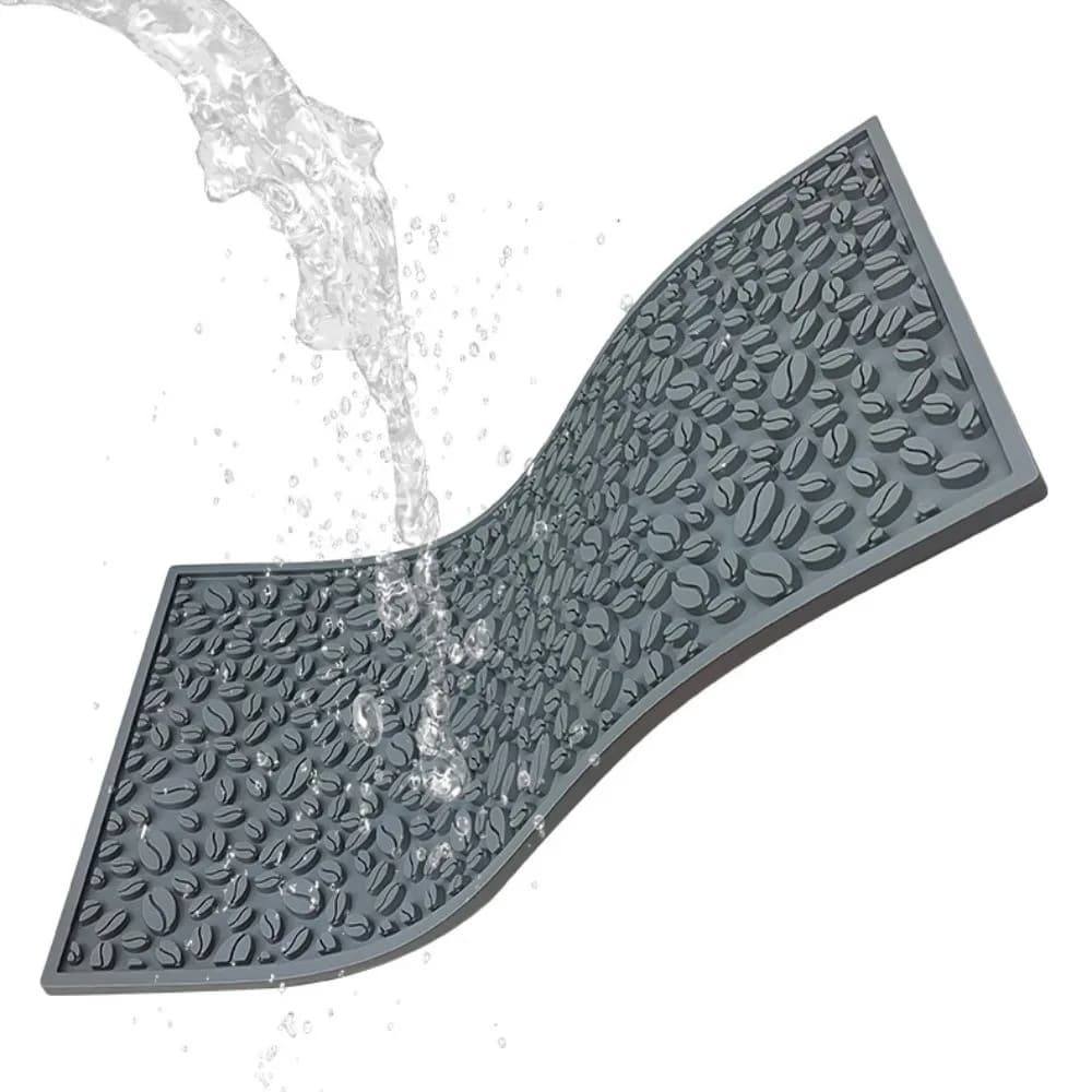 Silicone Coffee Bean Mat Waterproof Non-slip Anti-Slip Pad Coffee Accessories Thermal Insulation Bar Counter Mat Tea Station